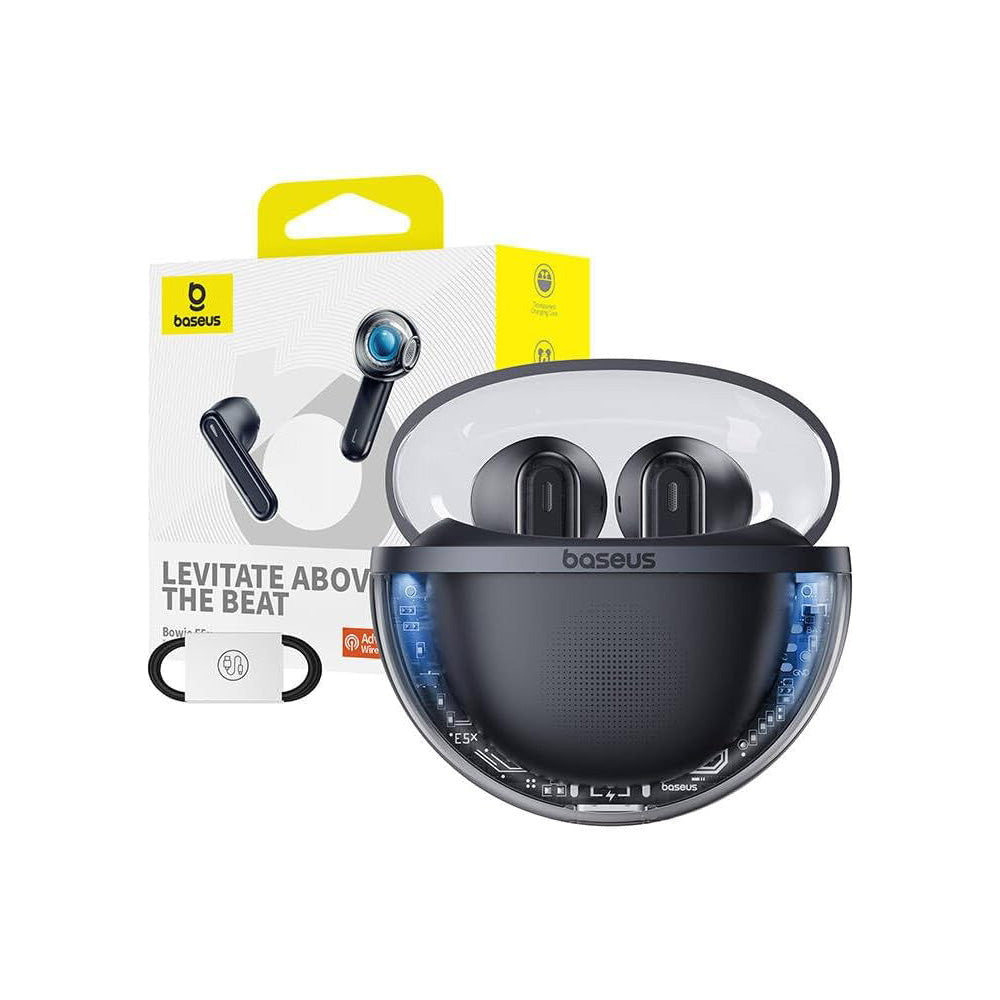 Handsfree Bluetooth Baseus Bowie E5x, TWS, Schwarz A00060101123-00