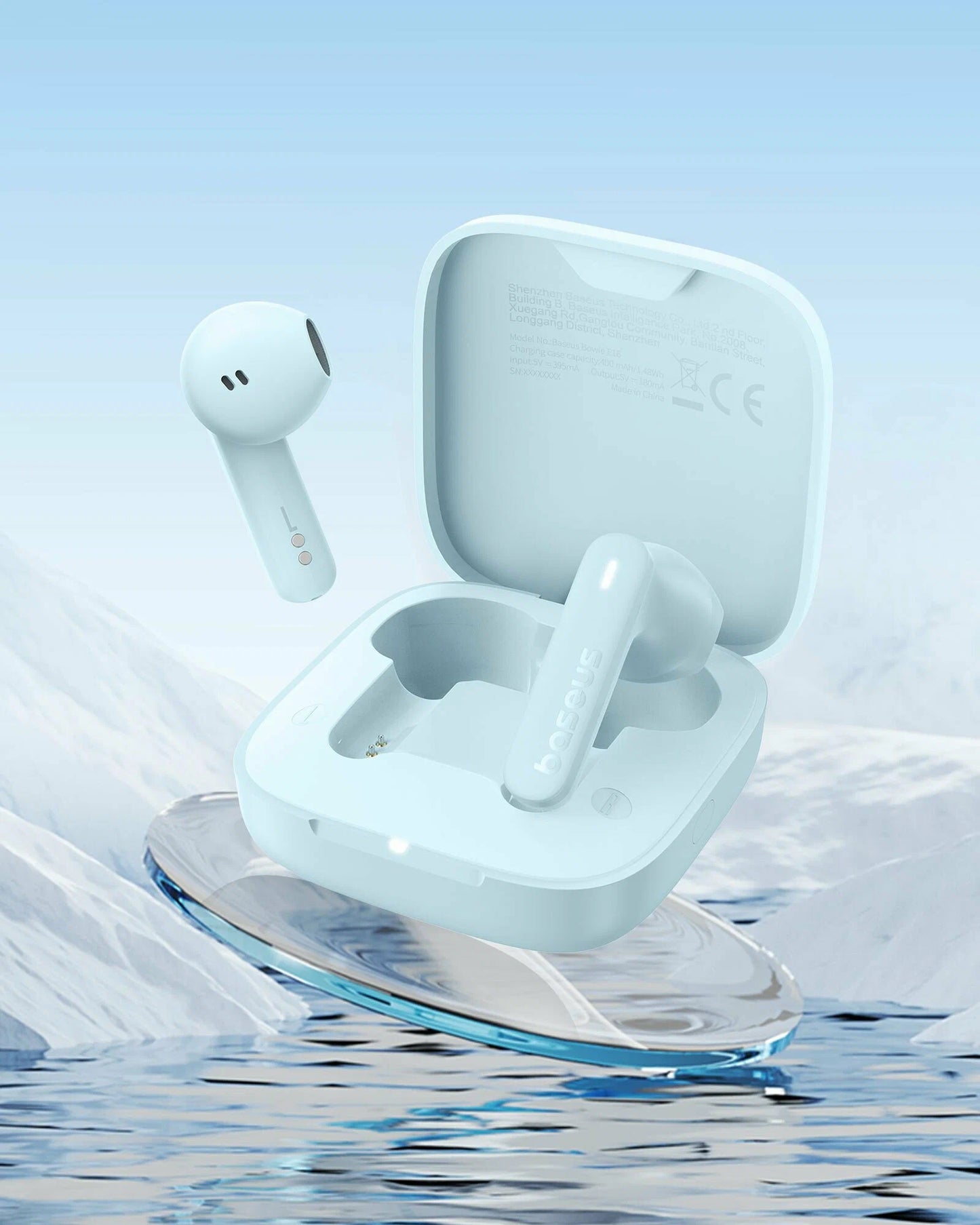 Écouteurs Bluetooth Baseus Bowie E16, TWS, Bleu A00061900313-01