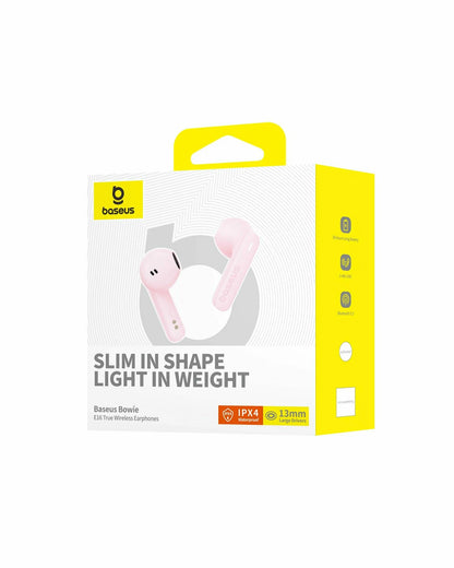 Écouteurs Bluetooth Baseus Bowie E16, TWS, Rose A00061900413-01