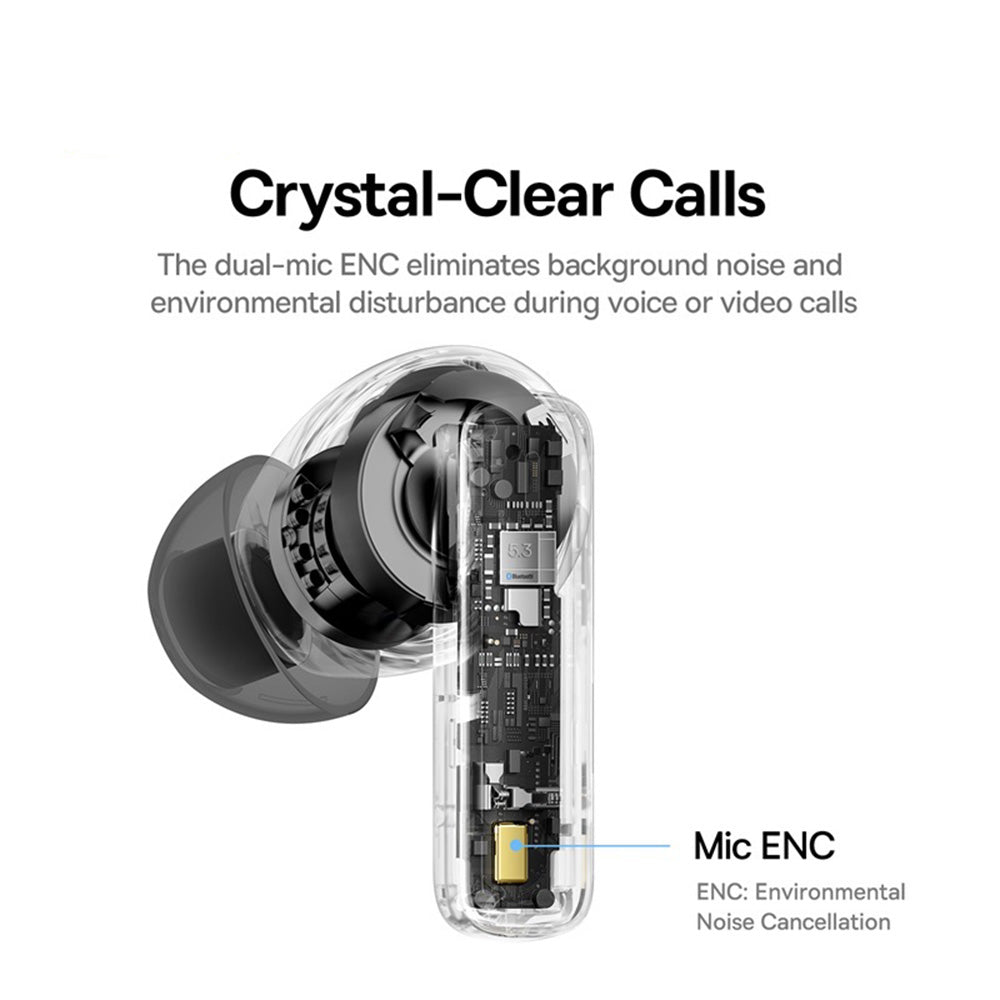 Handsfree Bluetooth Baseus Bowie E19, TWS, Schwarz A00069600113-00