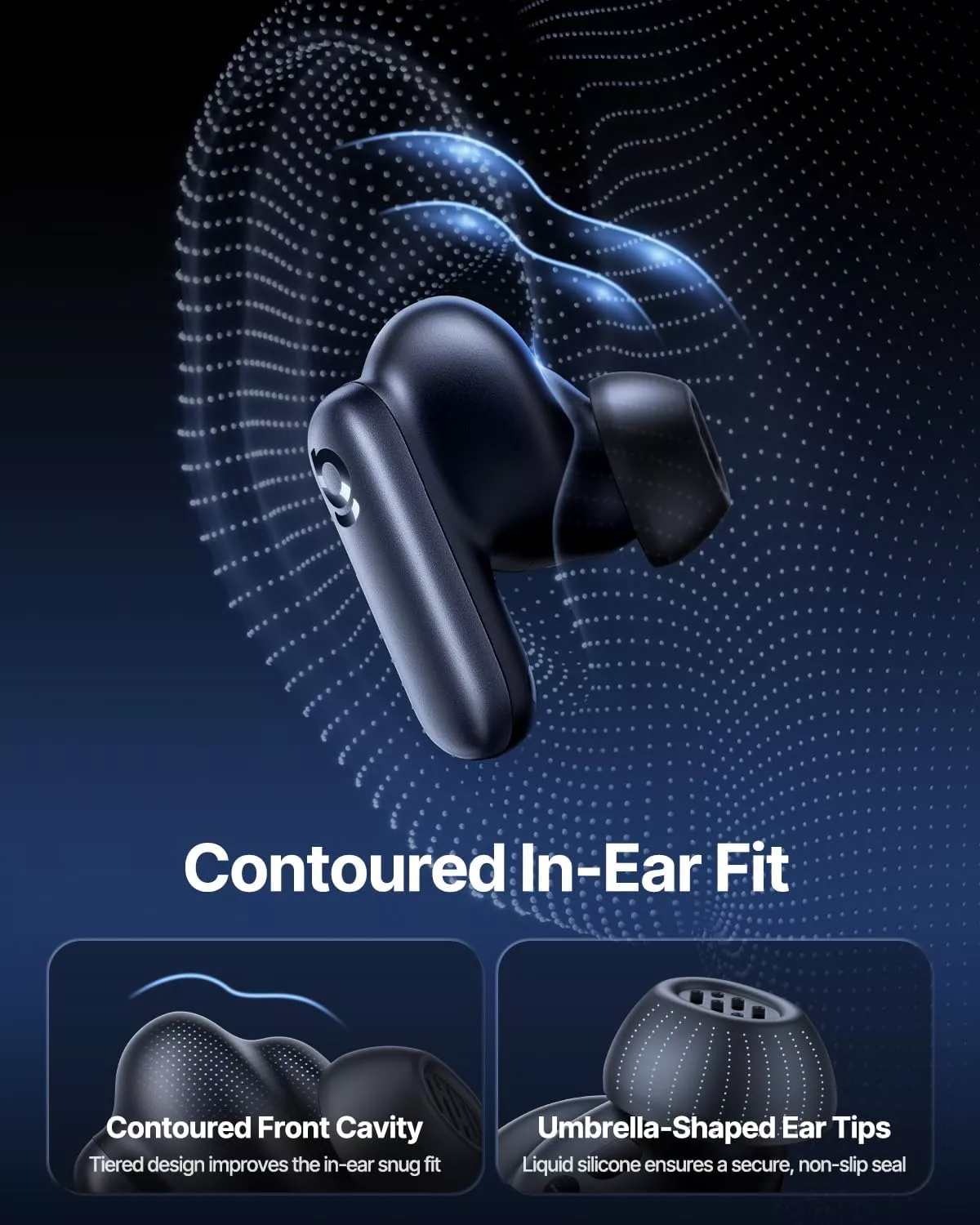 Handsfree Bluetooth Baseus Inspire XP1 Sound by Bose, TWS, ANC, Schwarz A0010902