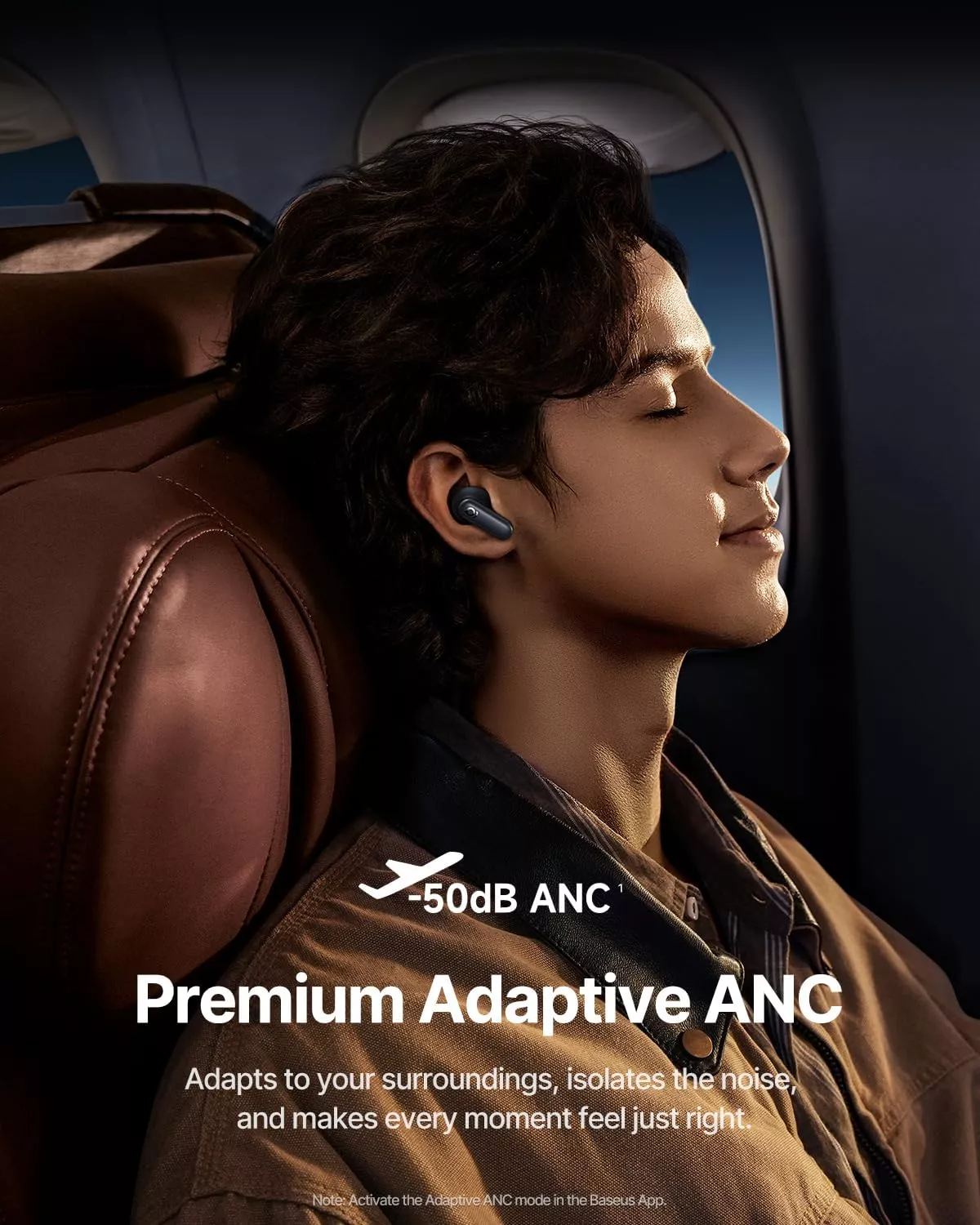 Handsfree Bluetooth Baseus Inspire XP1 Sound by Bose, TWS, ANC, Schwarz A0010902