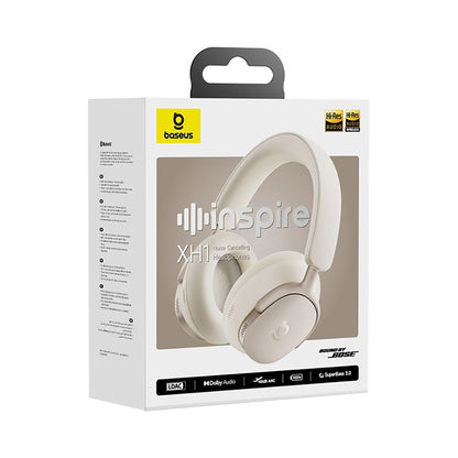 Kit mains libres Bluetooth Baseus Inspire XH1 Sound by Bose, A2DP, ANC, Blanc A00085701233-00