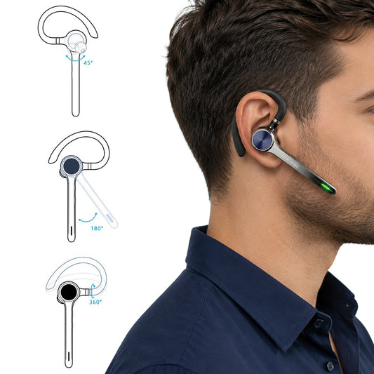 Auricolare Bluetooth Blavec Talk 1, MultiPoint, A2DP, Nero
