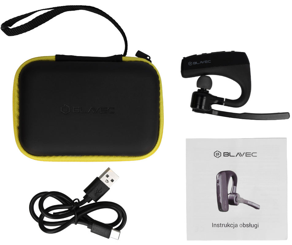 Auricolare Bluetooth Blavec Voyager 1, MultiPoint, A2DP, Nero