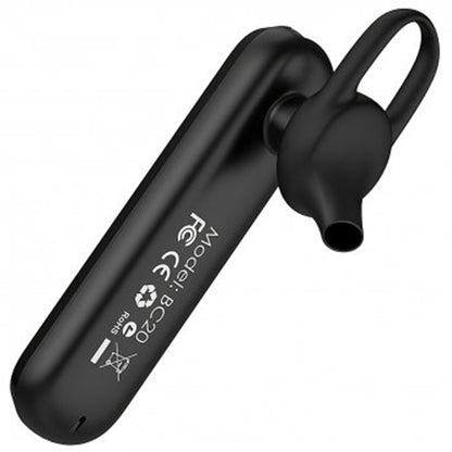 Auricolare Bluetooth Borofone BC20 Smart Business, A2DP, Nero