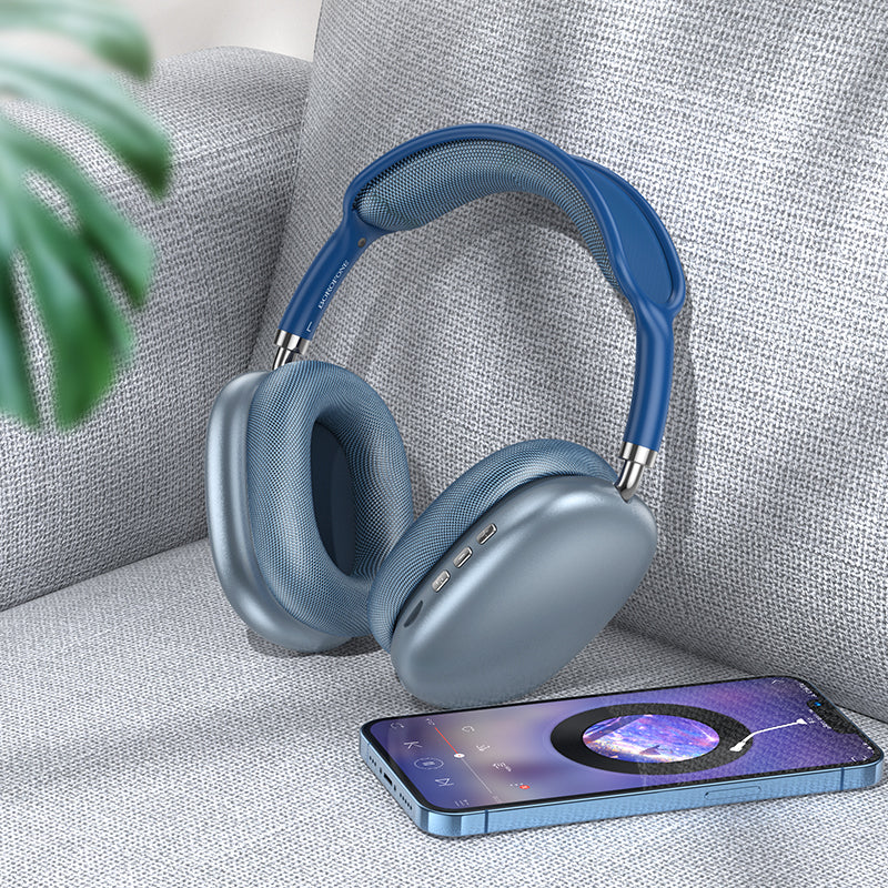 Kit mains libres Bluetooth Borofone BO22 Elegant, A2DP, bleu