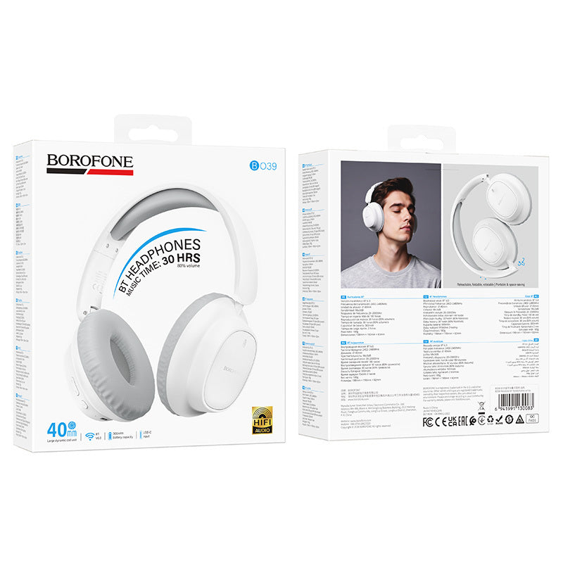 Bluetooth-Freisprecheinrichtung Borofone BO39 Melotide, A2DP, Weiß