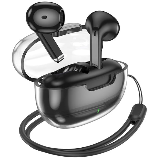 Handsfree Bluetooth Borofone BW46 Ice Flake, TWS, Schwarz