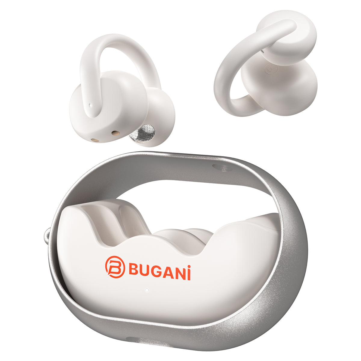 Kit mains libres Bluetooth Bugani Clip B21, TWS, Blanc