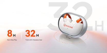 Kit mains libres Bluetooth Bugani Clip B21, TWS, Blanc