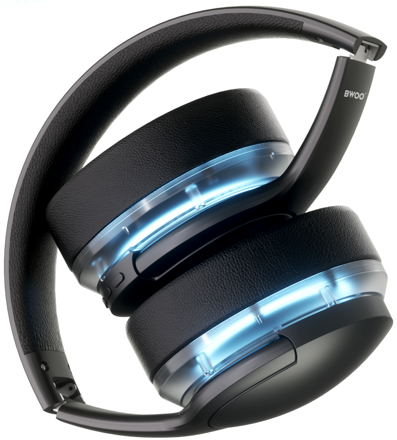 Auricolare Bluetooth BWOO BO-BW587, A2DP, ANC, Nero