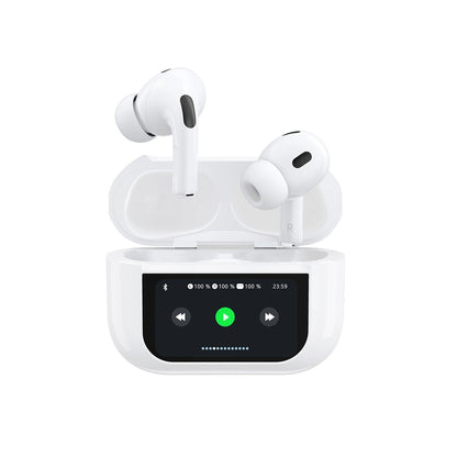 Kit mains libres Bluetooth Dudao U19 Display, TWS, Blanc