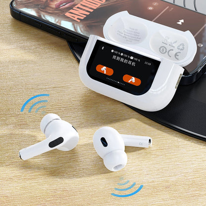Kit mains libres Bluetooth Dudao U19 Display, TWS, Blanc