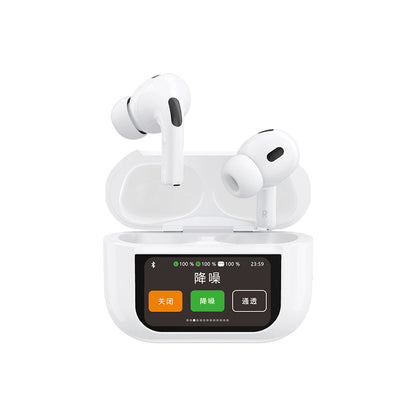 Kit mains libres Bluetooth Dudao U19 Display, TWS, Blanc