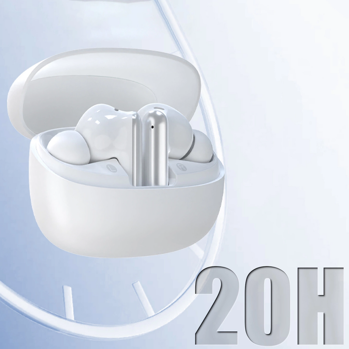 Bluetooth-Headset Dudao U21, TWS, ANC, Weiß