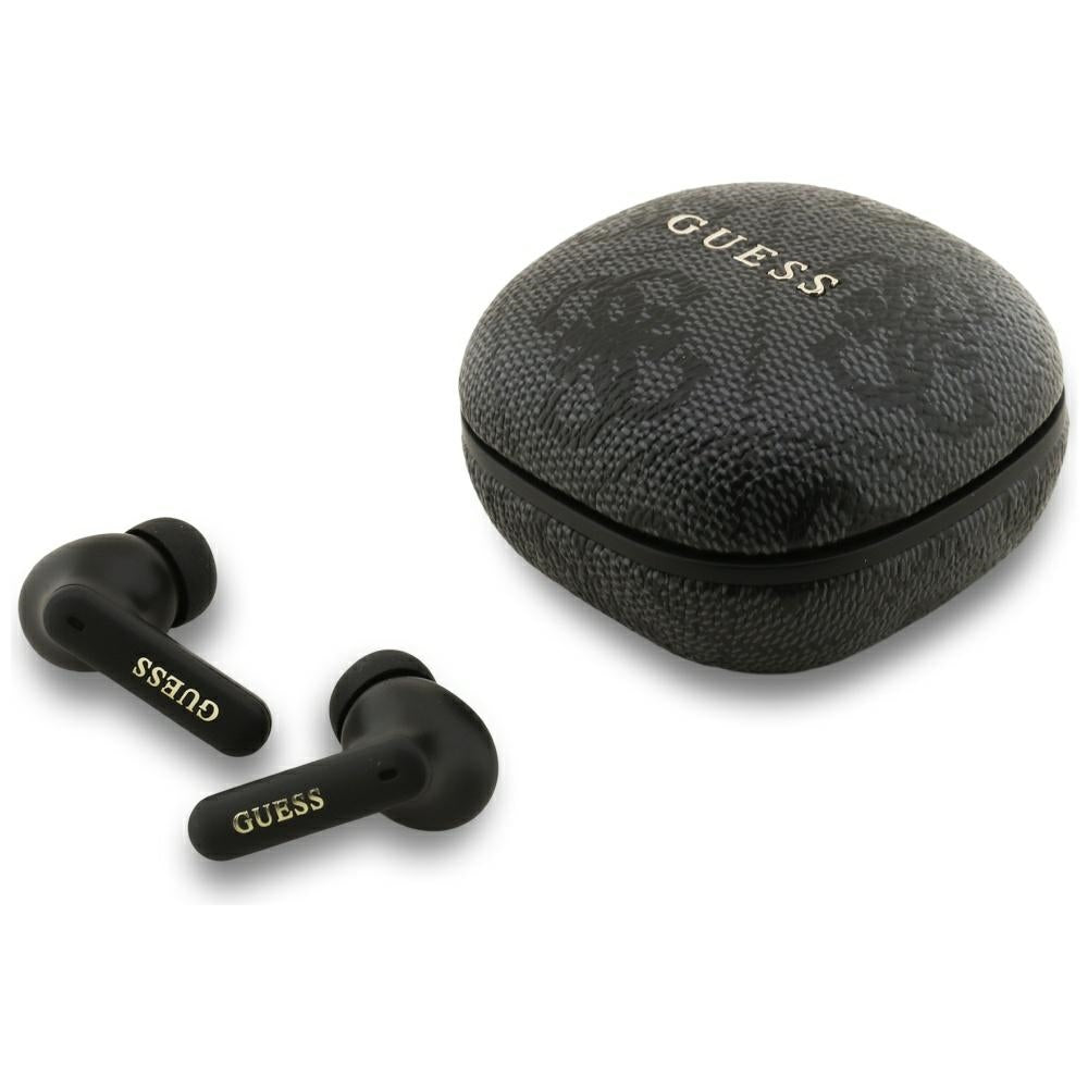Handsfree Bluetooth Guess 4G Classic Metal Logo, TWS, Schwarz