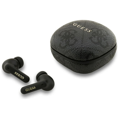 Handsfree Bluetooth Guess 4G Classic Metal Logo, TWS, Schwarz