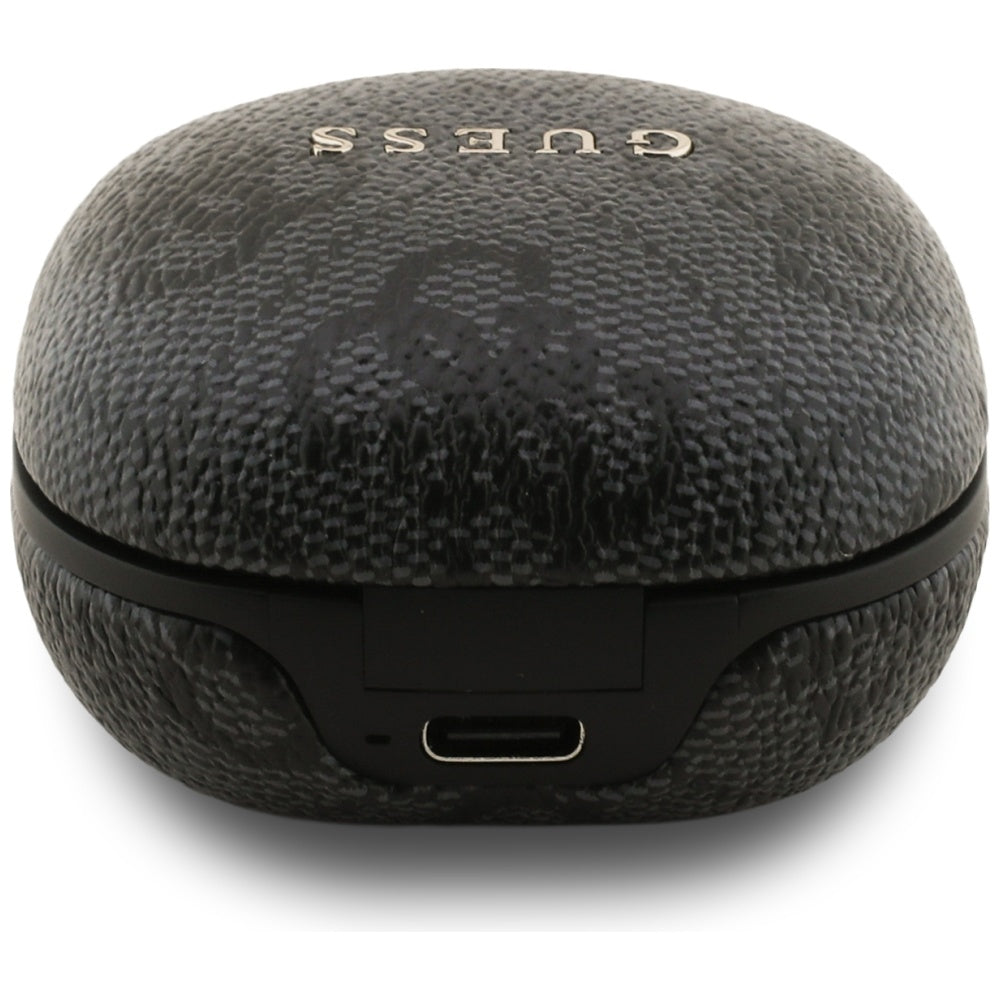 Handsfree Bluetooth Guess 4G Classic Metal Logo, TWS, Schwarz