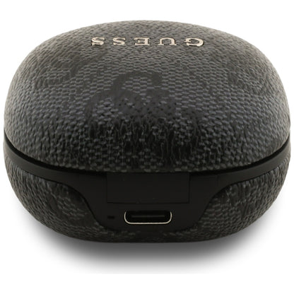 Handsfree Bluetooth Guess 4G Classic Metal Logo, TWS, Schwarz