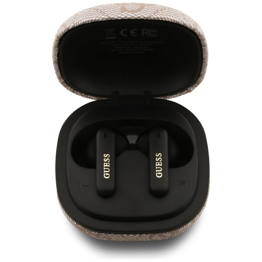 Handsfree Bluetooth Guess 4G Classic Metal Logo, TWS, Pink