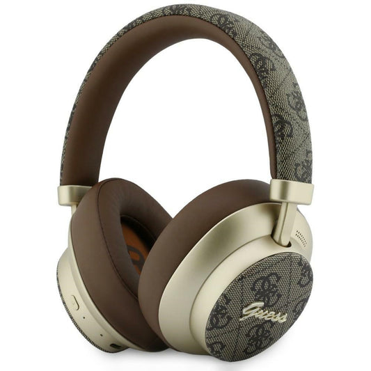 Handsfree Bluetooth Guess 4G Gold Script Metal, A2DP, Marrone
