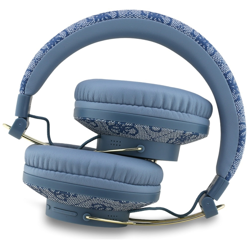 Kit mains libres Bluetooth Guess 4G avec logo métallique, A2DP, Bleu