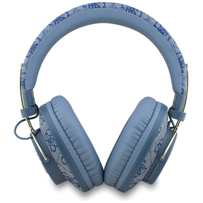 Kit mains libres Bluetooth Guess 4G avec logo métallique, A2DP, Bleu
