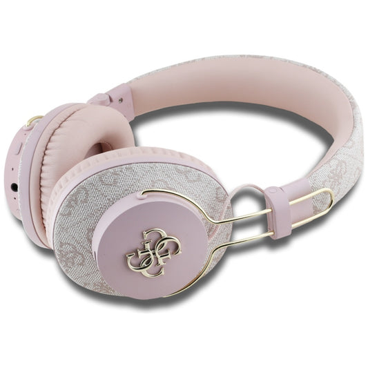 Auricolare Bluetooth Guess 4G con Logo Metallico, A2DP, Rosa