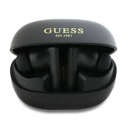 Handsfree Bluetooth Guess Capsule Printed Logo, TWS, ANC, Schwarz