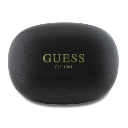 Handsfree Bluetooth Guess Capsule Printed Logo, TWS, ANC, Schwarz