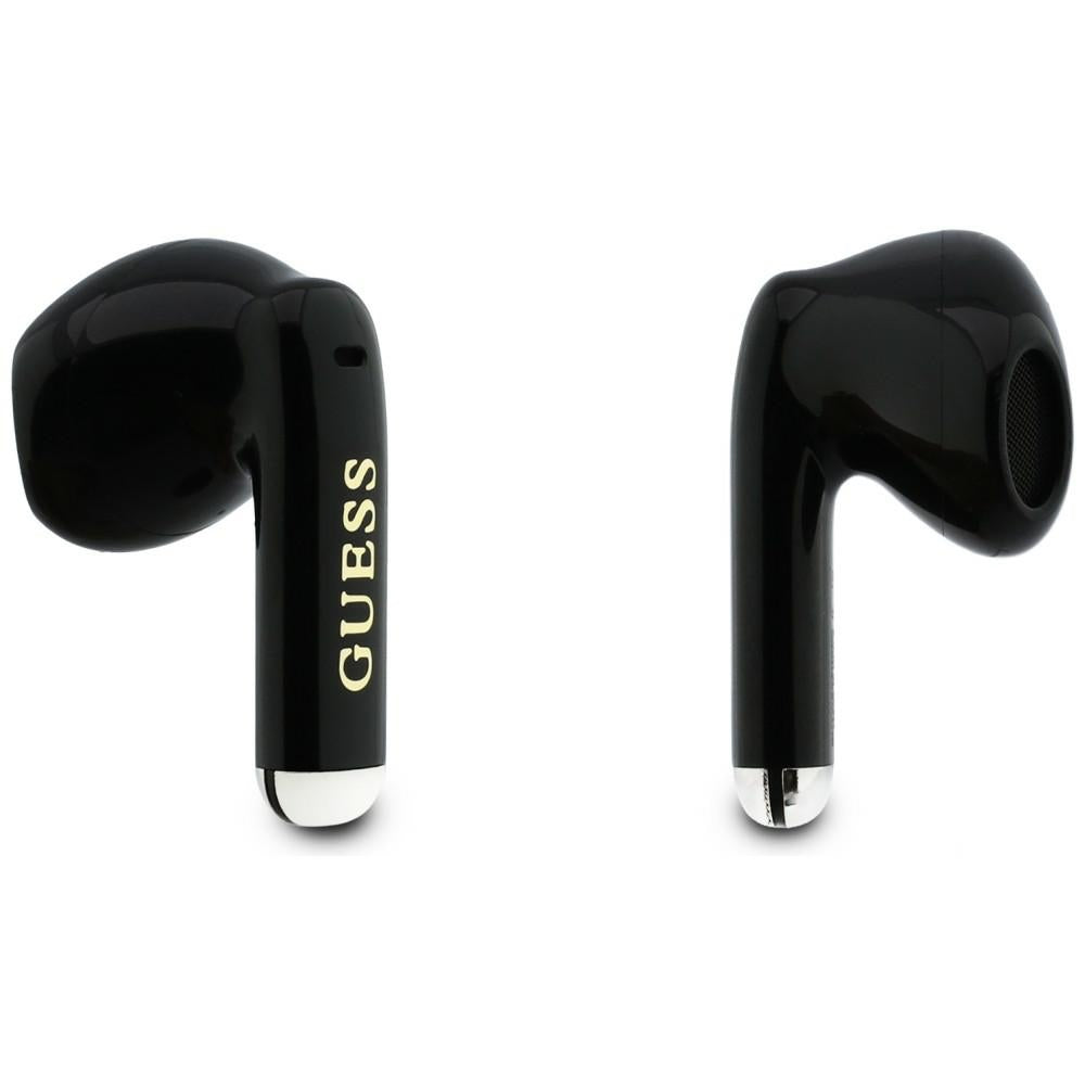 Auricolare Bluetooth Guess Glossy Gold Line Classic, TWS, Nero