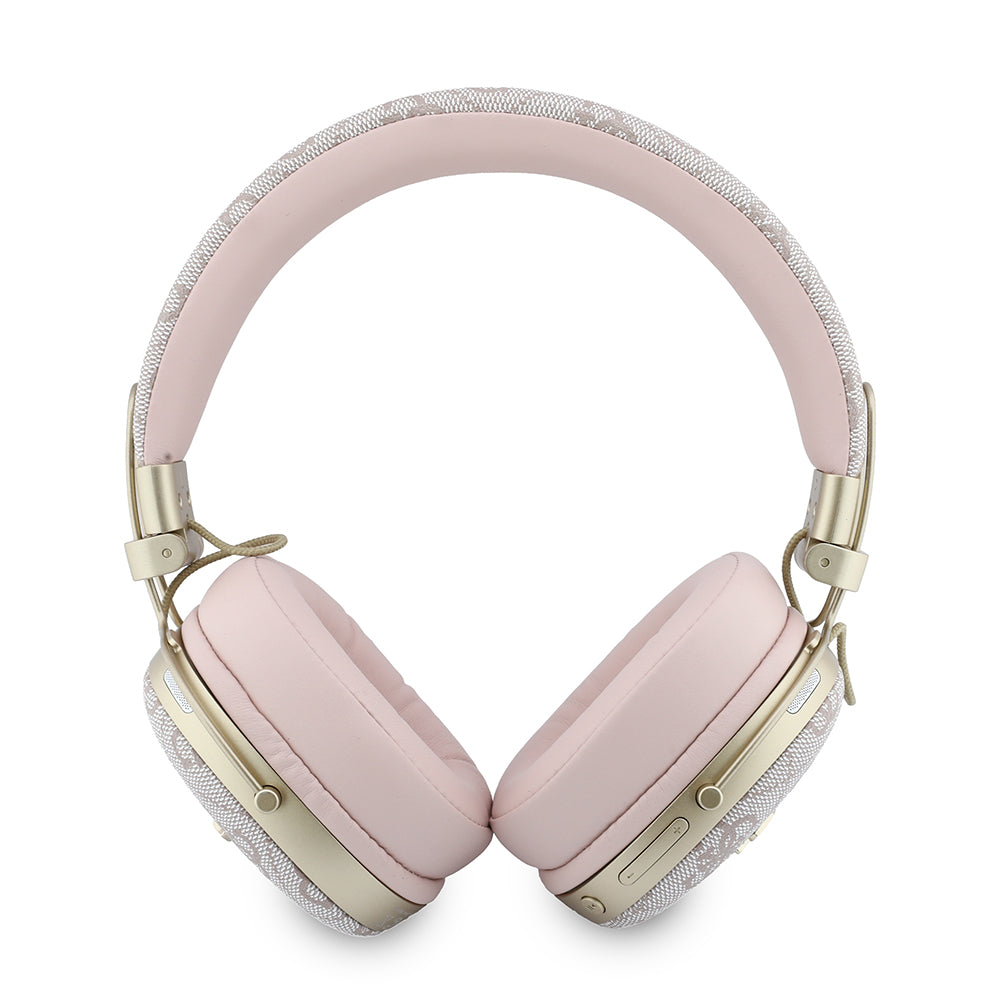 Casque Bluetooth Guess Metal 4G Script Logo, A2DP, Rose