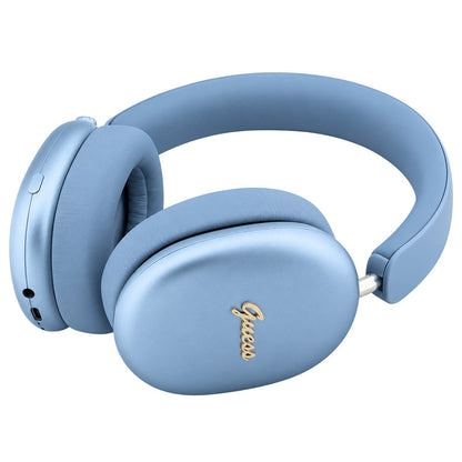 Kit mains libres Bluetooth Guess Metal Script Logo, A2DP, Bleu