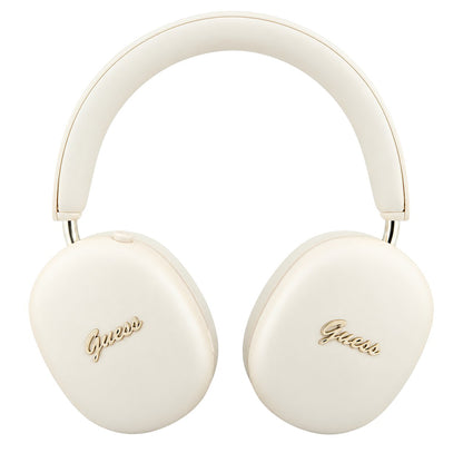 Kit mains libres Bluetooth Guess Metal Script Logo, A2DP, beige