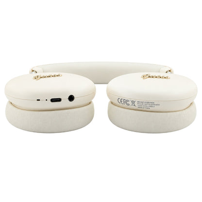 Kit mains libres Bluetooth Guess Metal Script Logo, A2DP, beige
