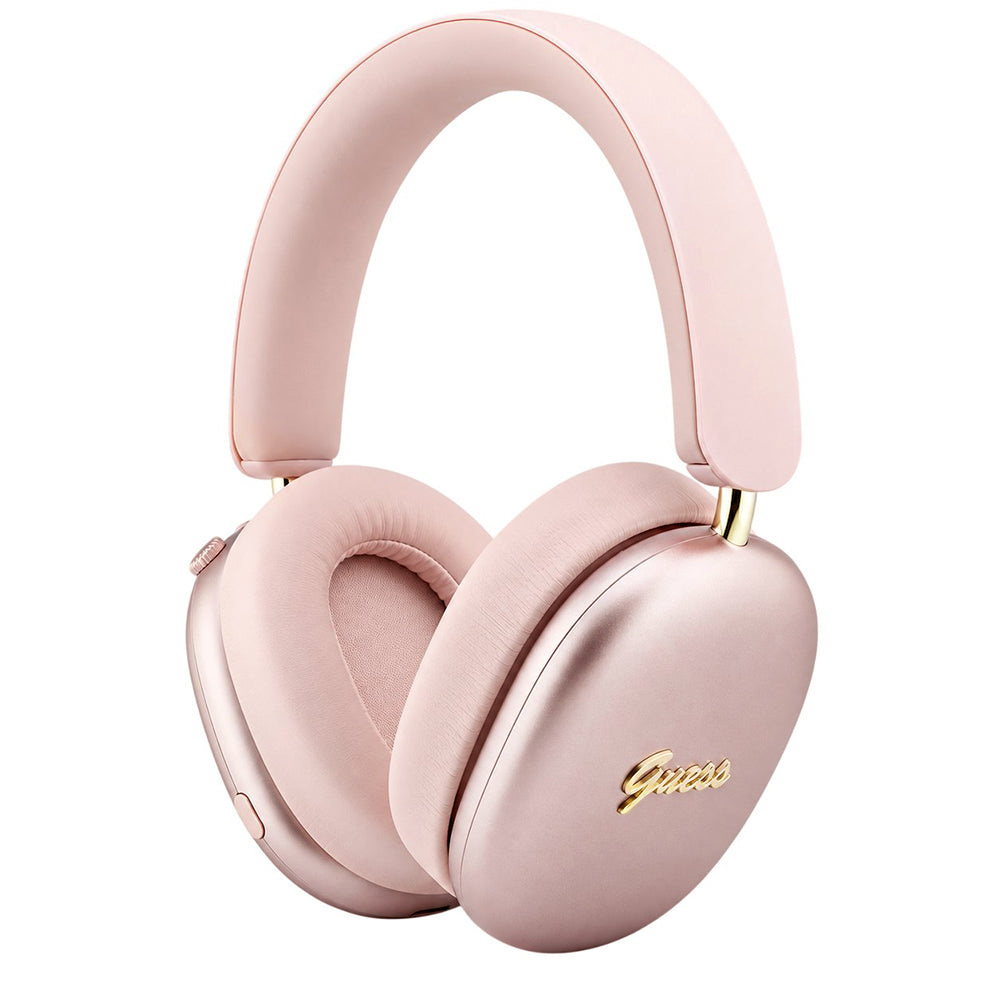 Auricolari Bluetooth Guess Metal Script Logo, A2DP, rosa