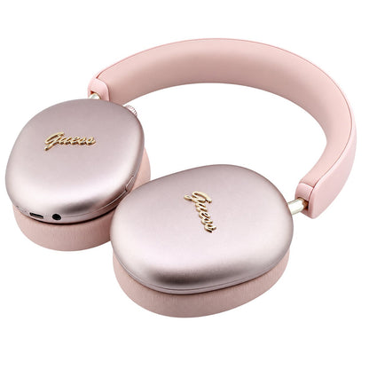Auricolari Bluetooth Guess Metal Script Logo, A2DP, rosa