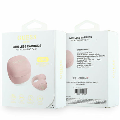 Auricolare Bluetooth Guess Mini Classic, TWS, Rosa