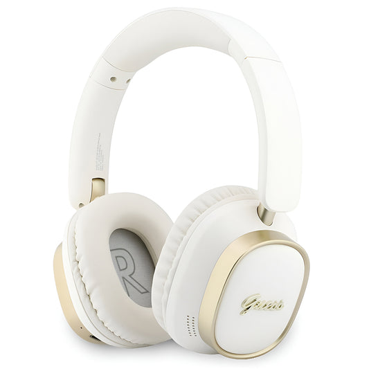Auricolare Bluetooth Guess Rectangle Metal Script, A2DP, Bianco