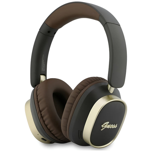 Auricolare Bluetooth Guess Rectangle Metal Script, A2DP, Marrone