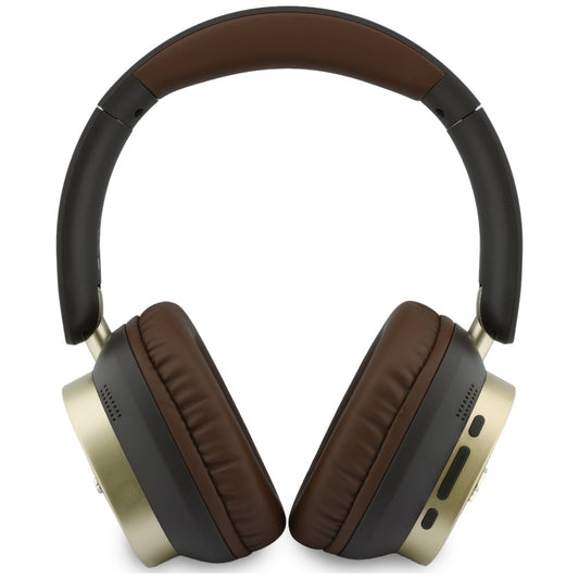Auricolare Bluetooth Guess Rectangle Metal Script, A2DP, Marrone