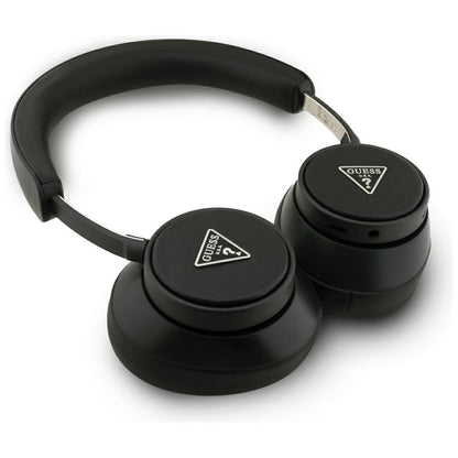 Kit mains libres Bluetooth Guess Saffiano Triangle Logo, A2DP, Noir