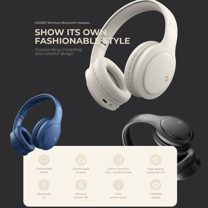 Handsfree Bluetooth HAVIT H633BT, Multipoint, A2DP, Blau