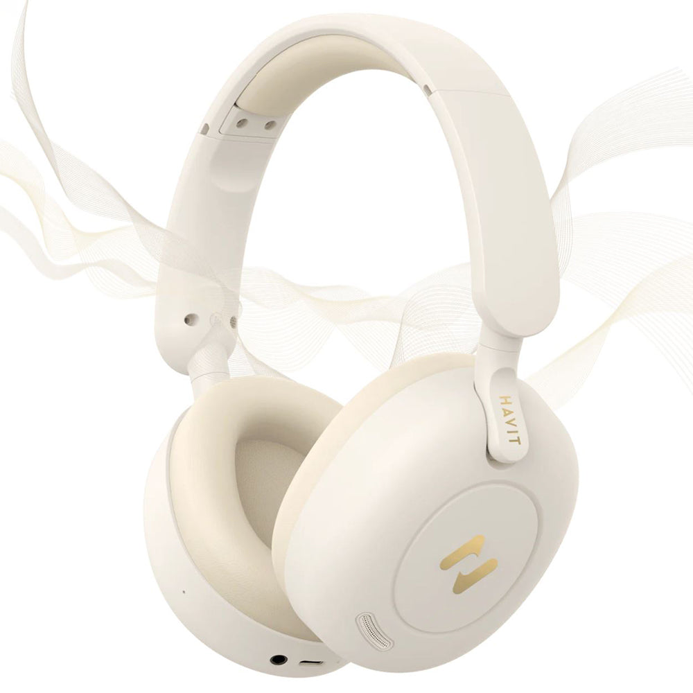 Handsfree Bluetooth HAVIT H655BT Pro, Multipoint, A2DP, ANC, Schwarz