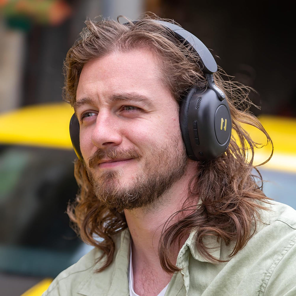 Handsfree Bluetooth HAVIT H655BT Pro, Multipoint, A2DP, ANC, Schwarz