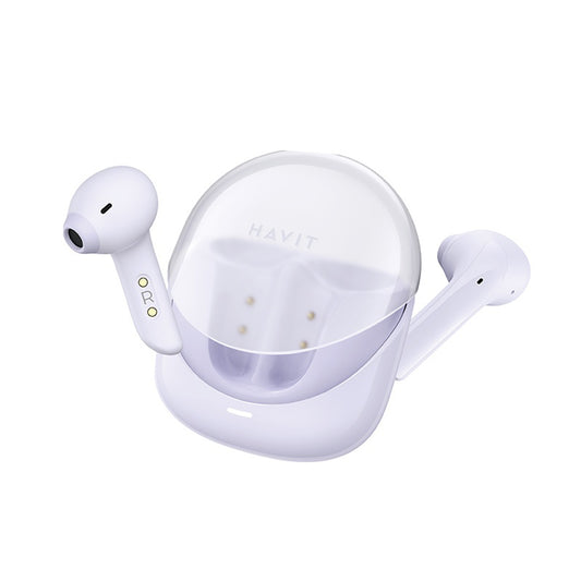 Écouteurs Bluetooth mains libres HAVIT Modern Buds TW974, TWS, Violet