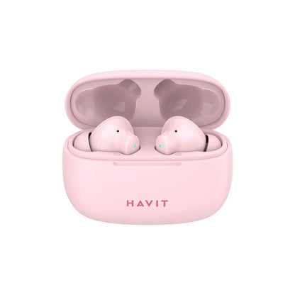 Handsfree Bluetooth HAVIT TW967 Pro, TWS, Rosa