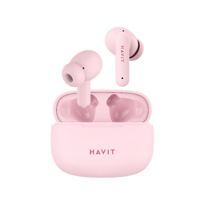 Handsfree Bluetooth HAVIT TW967 Pro, TWS, Rosa
