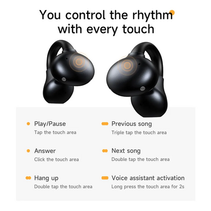 Kit mains libres Bluetooth HOCO EA8, TWS, Blanc